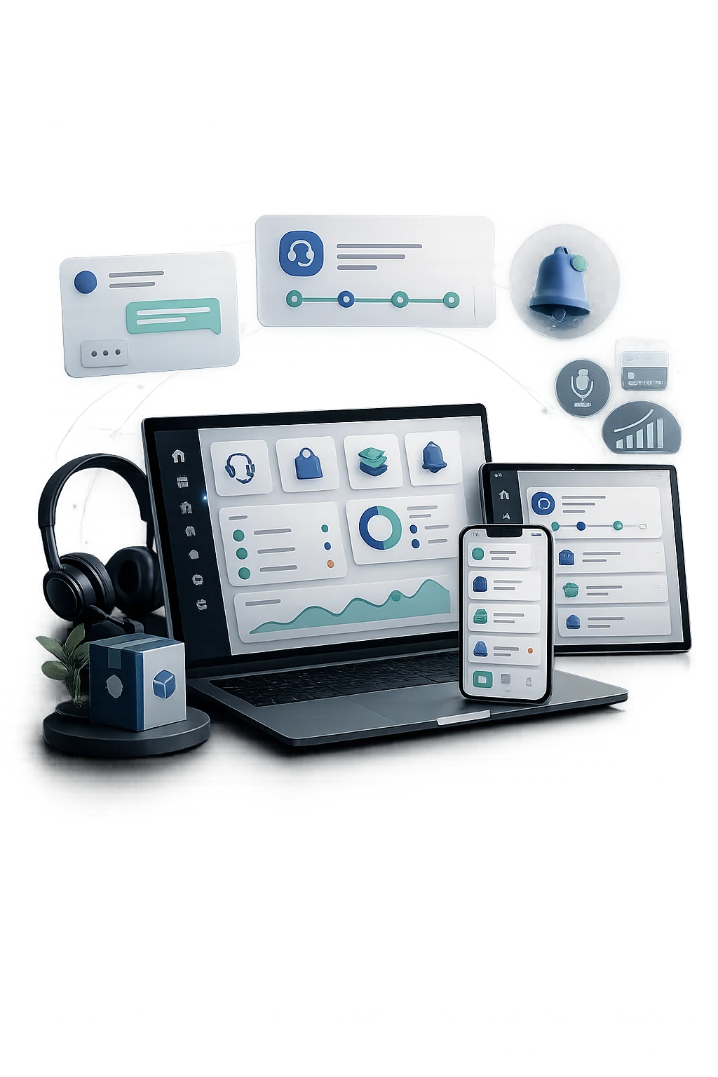 Portal de atención y servicios disponible en computador, tablet y teléfono